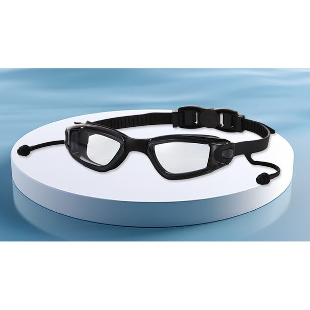 Swimming For Men Women, Waterproof And Anti-Fog, New Large Frame Transparent With Earplugs, Professional_voghion.com