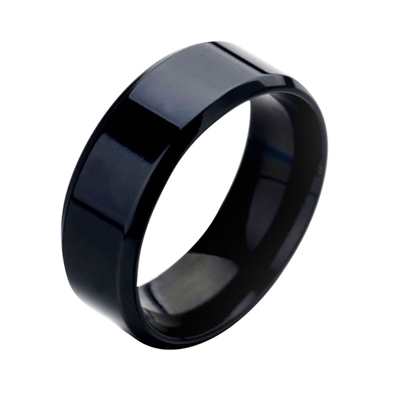 Yamaler 1 Pc Ring Unisex Stainless Steel Mirror Lightweight Finger Ring for Wedding_voghion.com
