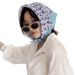 Sciarpa quadrata piccola in cotone e lino stampato da donna con protezione solare sottile estiva, versione coreana, foulard versatile alla moda,_voghion.com