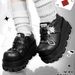 Weird Poker GURURU Original Y2k Subculture Clown Poker Theme Punk Hottie Soft Soled Thick Soled Shoes_voghion.com