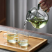 Chinese Style Glass Teapot For Brewing Tea, Household Temperature Resistant Thickened Luxury Flower Teapot, Ins High_voghion.com