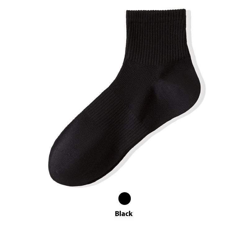 Meias masculinas de verão, meias curtas de suor, meias de malha respirável, meias antibacterianas, meias masculinas de algodão anti-odor, meias curtas masculinas_voghion.com