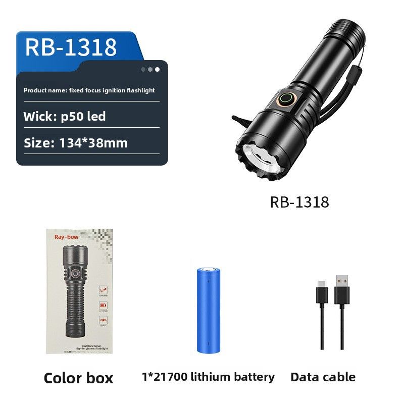 Super Bright High-Intensity Rechargeable Home Outdoor Long-Range Portable Multi-Function Long Battery Life Ignition_voghion.com