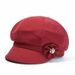 Elderly Beret Spring And Autumn Casual Mom Grandma Octagonal Round Top Flat Brim Women's Mother-in-law Hat_voghion.com