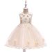 Baby clothes Children's dress three-dimensional flower flower child wedding dress girl dress Peng Peng princess children's dress_voghion.com