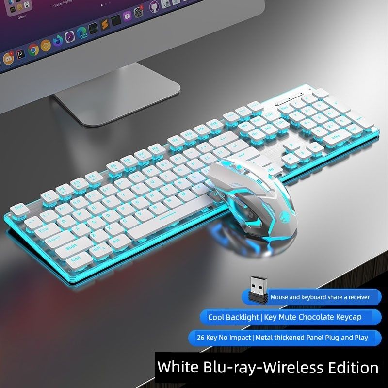 Days Selection/gyao/Fearless Pro For Wireless Bluetooth Keyboard Mouse Suit Mute Charging Without Delay_voghion.com