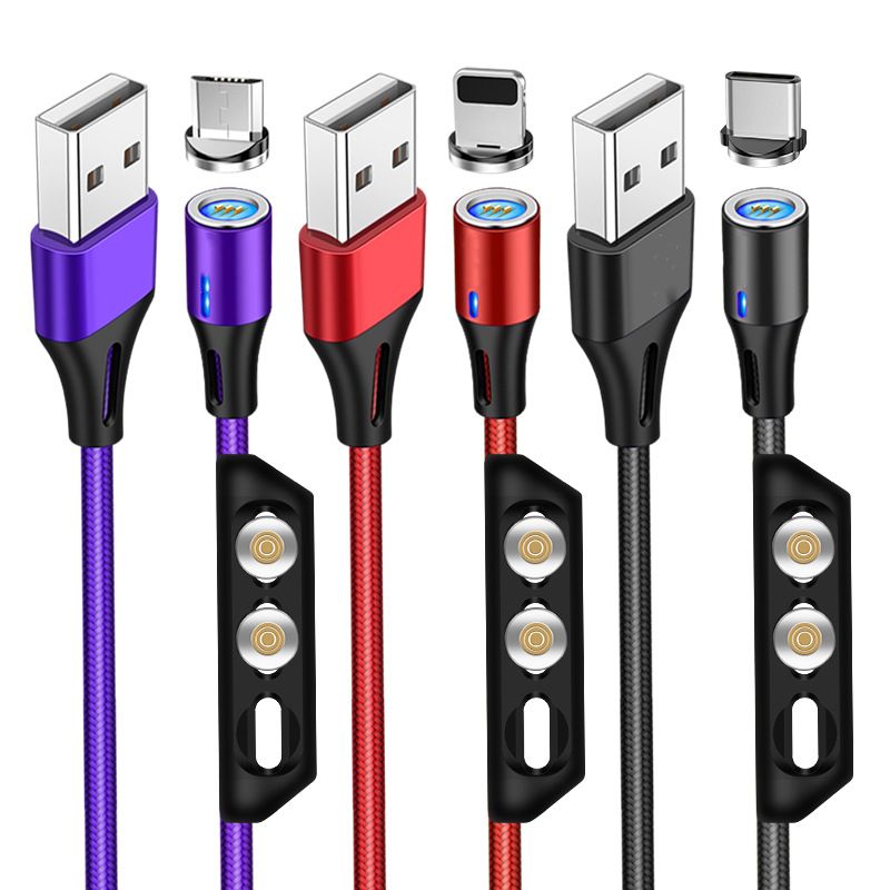 Supporto girevole tre in uno per iPhone di qualità imbattibile, applicabile ai cavi dati magnetici_voghion.com