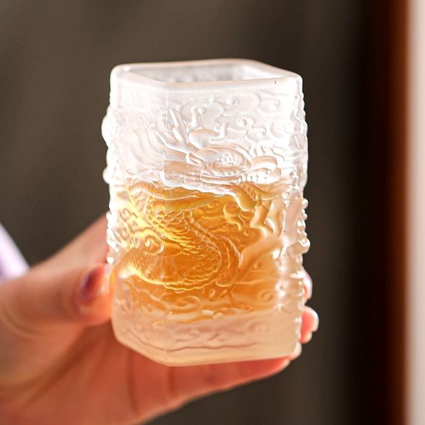 Ręcznie robiony wzór smoka, whisky, likier, zagęszczony kieliszek do wina, sake, kieliszek do wina_voghion.com