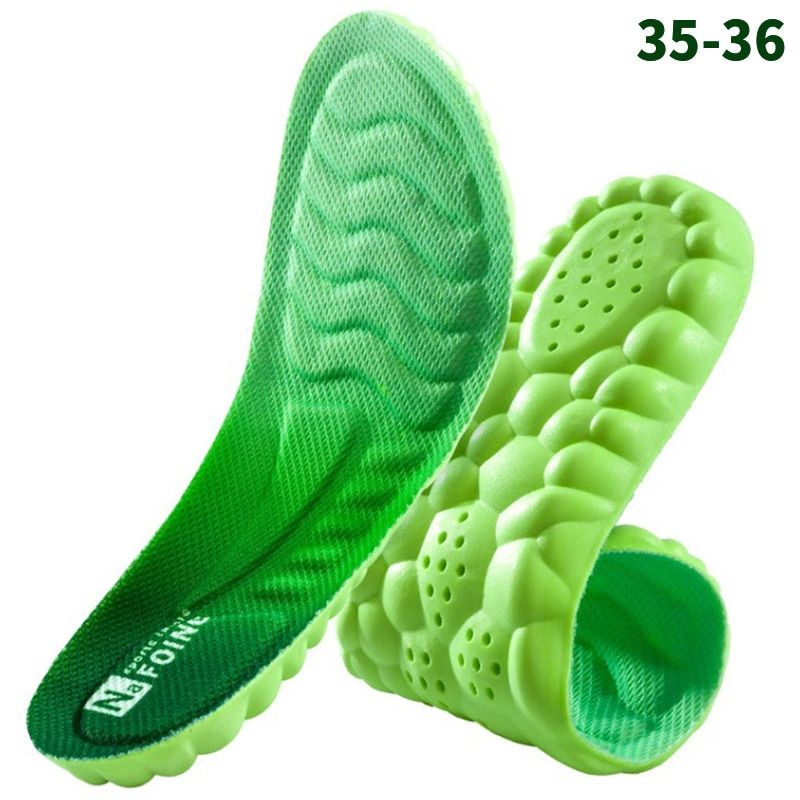 1pair Comfort Sport Breathable Insoles For Shoes Sole Rubber Cushion Running Shock-Absorbant Deodorization Soft Pad_voghion.com