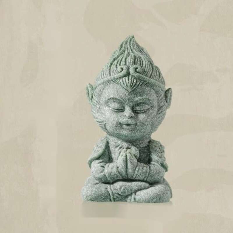Zen Inspired Ornament Battle Defeated Buddha, Sun Wukong, The Great Sage Of Qi Tian,_voghion.com