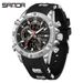 Electronic Watch Multi-functional Men's Watch Waterproof Glow-in-the-dark Alarm Clock Watch_voghion.com