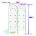 2 Pack Metal Garden Trellis 86.7" X 19.7" Rustproof Trellis For Climbing Plants Outdoor Flower Support Green_voghion.com