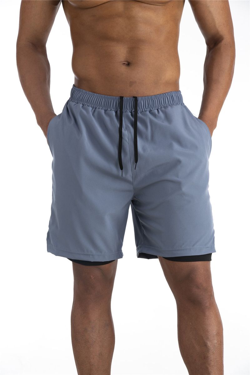Men's Quick-Dry Sports Shorts - Moisture-Wicking & Breathable For Running Gym & Basketball (US Size 7" Inseam Black/Blue/Gray)​​_voghion.com