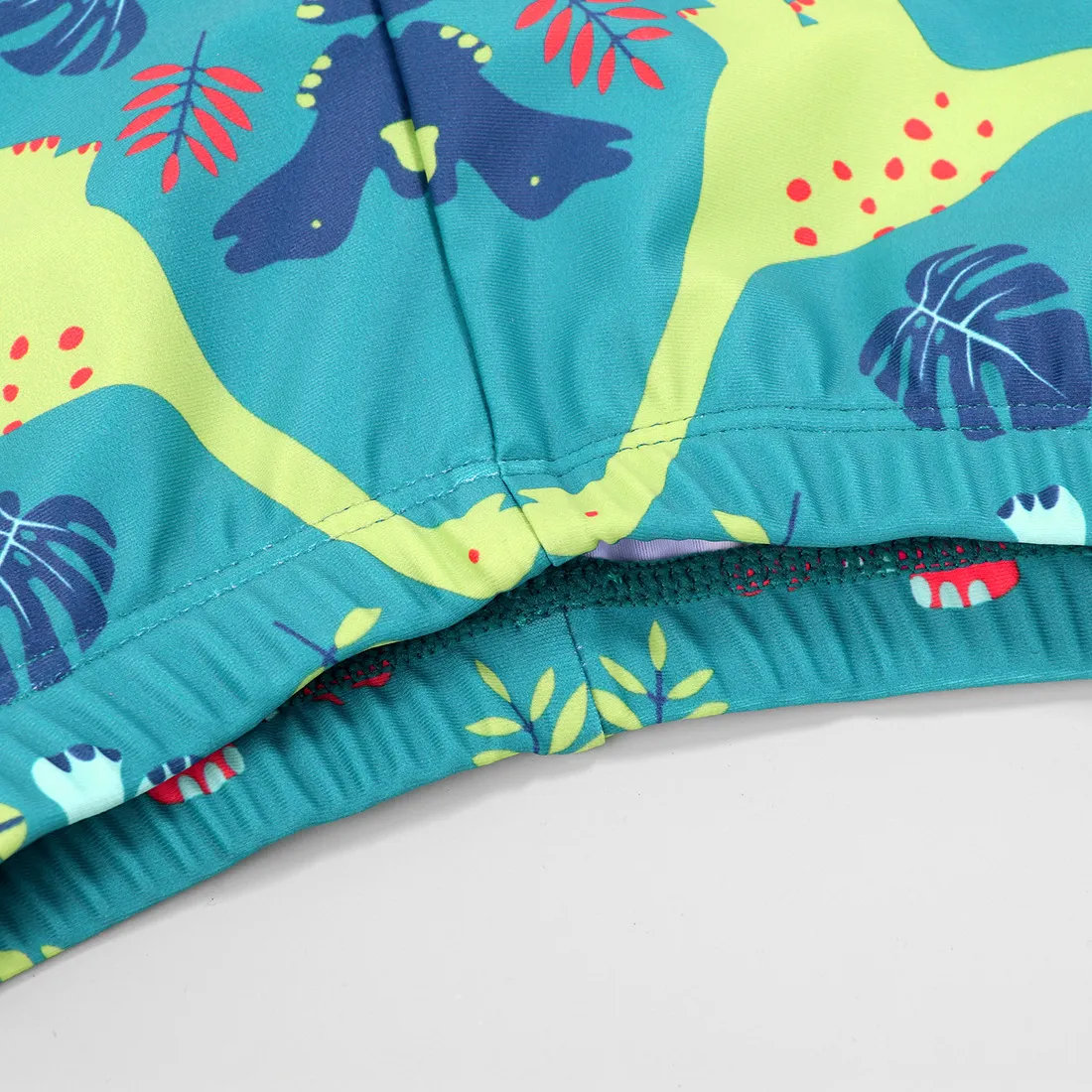 Maillot de bain pour enfant, maillot de bain pour garçon, manches courtes, boxer, col rond, chapeau de diable, crème solaire, imprimé dessin animé_voghion.com