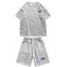 Boys Cool Handsome Dressing Summer New Trendy Sports And Casual Pi Shuai Short Sleeved Shorts Set, Men's High End Style_voghion.com