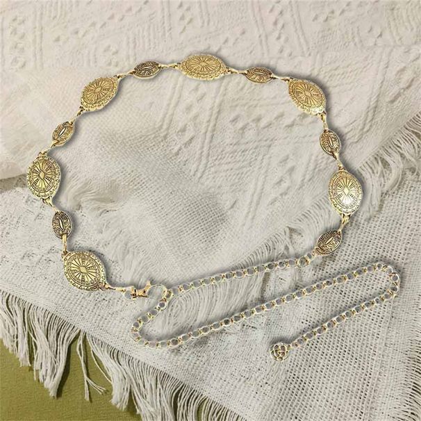 2025 Vielseitiger, modischer, personalisierter Design-Legierungs-Ellipsengürtel für Damen_voghion.com