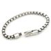 Hip Hop Trend Unisex Titanium Steel Personalit Bracelet 6mm Square Pearl Minimalist Stle Versatile Snap Button_voghion.com