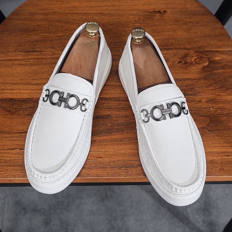 Men's Shoes 2024 Spring New Sneakers Men's Outdoor Versatile Casual Shoes European Station Soft Sole Soft Surface Casual Leather Shoes_voghion.com