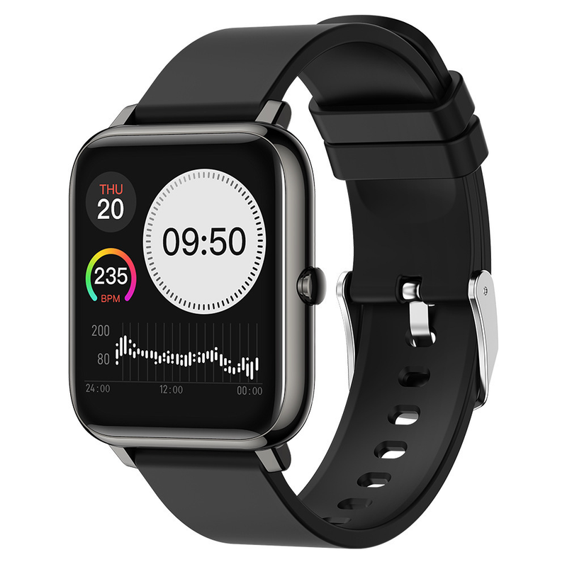 Orologio sportivo intelligente - Dotato di monitoraggio della frequenza cardiaca, impermeabile IP67, durata della batteria di 30 giorni (borsa da braccio gratuita)_voghion.com