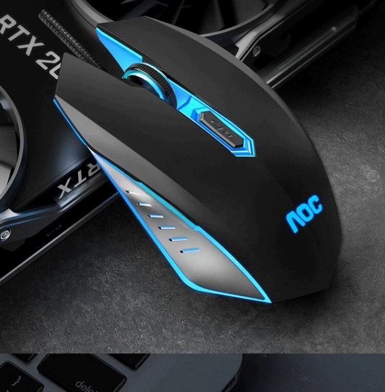 AOC Gm130 Game Luminous Mouse USB Wired Business Office Photoelectric E-Sports Laptop Desktop Computer_voghion.com