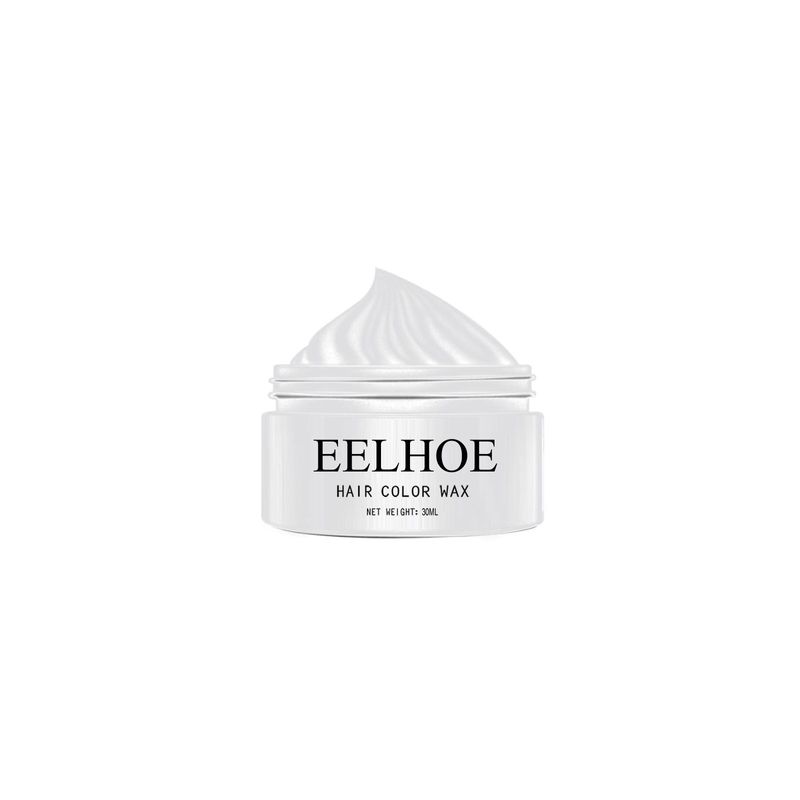 EELHOE Temporary Granny Grey Colorful Wax Hair Mud Natural Color One Time Easy Coloring_voghion.com