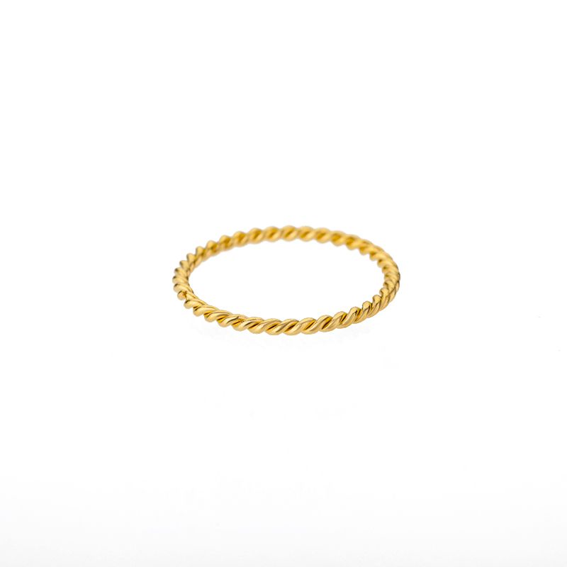 Heißer verkauf Frauen runden ring, edelstahl, gold und silber_voghion.com