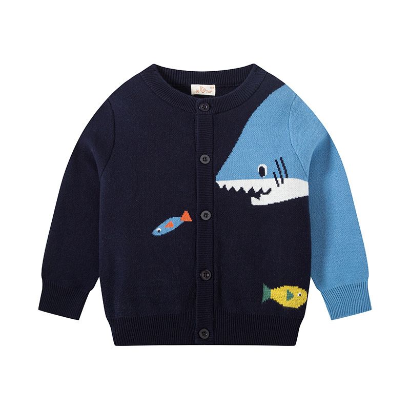 Kinder Pullover Strickjacke Kinder Herbst und Winter Pullover Mantel für Jungen_voghion.com