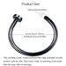 2/6 pezzi di anelli finti per il naso da donna, anelli per labbra in acciaio inossidabile 316L, anelli per labbro, piercing per narice, piercing per naso_voghion.com