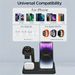 Dock con supporto per caricabatterie wireless 3 in 1: stazione di ricarica rapida per Apple Watch, Pro 2/3, iPhone 14/13/11 e serie precedenti_voghion.com