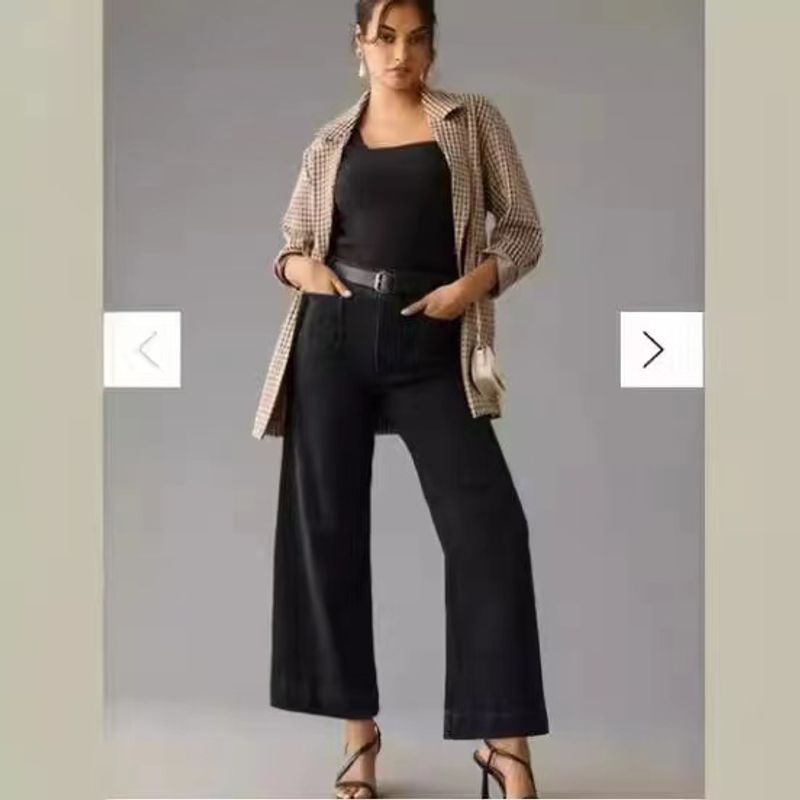 Damenbekleidung Jeans Freizeithose mit Shadow Blue Wash_voghion.com