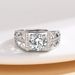 Klassisches Design Simulierter Karatdiamant Vielseitiger Mode Hohlzirkon Herrenring_voghion.com