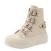 Small Height Increasing Canvas Shoes Women's Boots 2024 Summer New High Top Platform Casual Shoes All-match Single-layer Shoes For Women_voghion.com