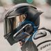 Full Face Hard Wheat Motorcycle Bluetooth Helmet Headset_voghion.com