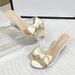 Fairycore Crystal Bow Slides Korean Summer Wedge Sandals For Women Elegant Rhinestone Decor Comfortable Platform Heels_voghion.com