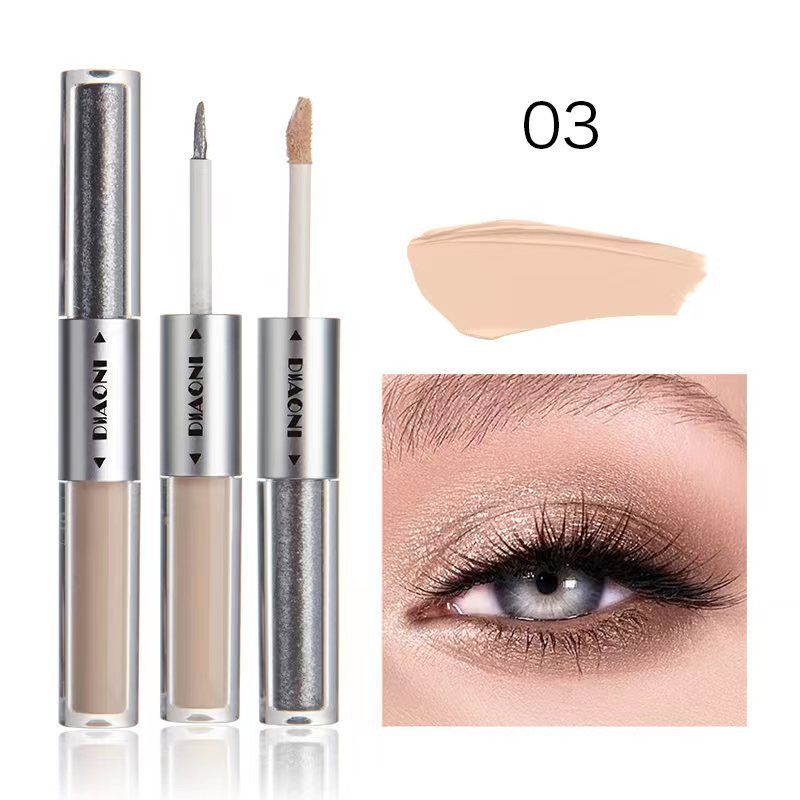 DIAONI Dual-Ended Glow Liquid - High-Shine Eyeshadow & Concealer - Waterproof & Crease-Proof_voghion.com