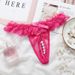 WOMEN'S Underwear Opening Crotch Pearls Thongs G-String Tran_voghion.com