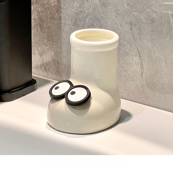 Washstand Electric Toothbrush Toothpaste Holder Storage Light Luxury Bathroom Sink Ceramic Organizer Rack_voghion.com