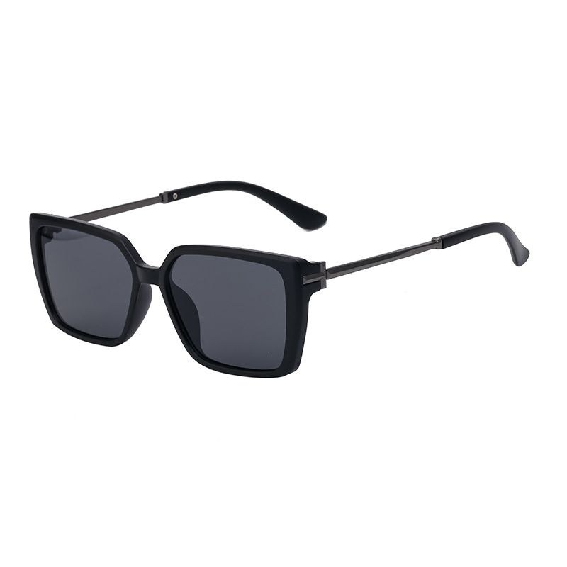 Fashion Square Frame Sunglasses Male Personality Metal Sunglasses Male_voghion.com