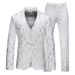 CT 2025 Hauptförderung Herren Hochzeit Casual Anzug Dreiteiliges Set Smoking Jacke Flach Weiß A86600_voghion.com