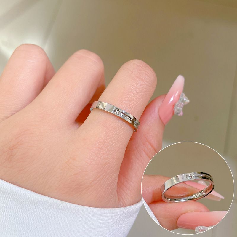 [Non fading] Minimalist geometric titanium steel cold wind bouncing for men women in the trend of fashion, personalized_voghion.com