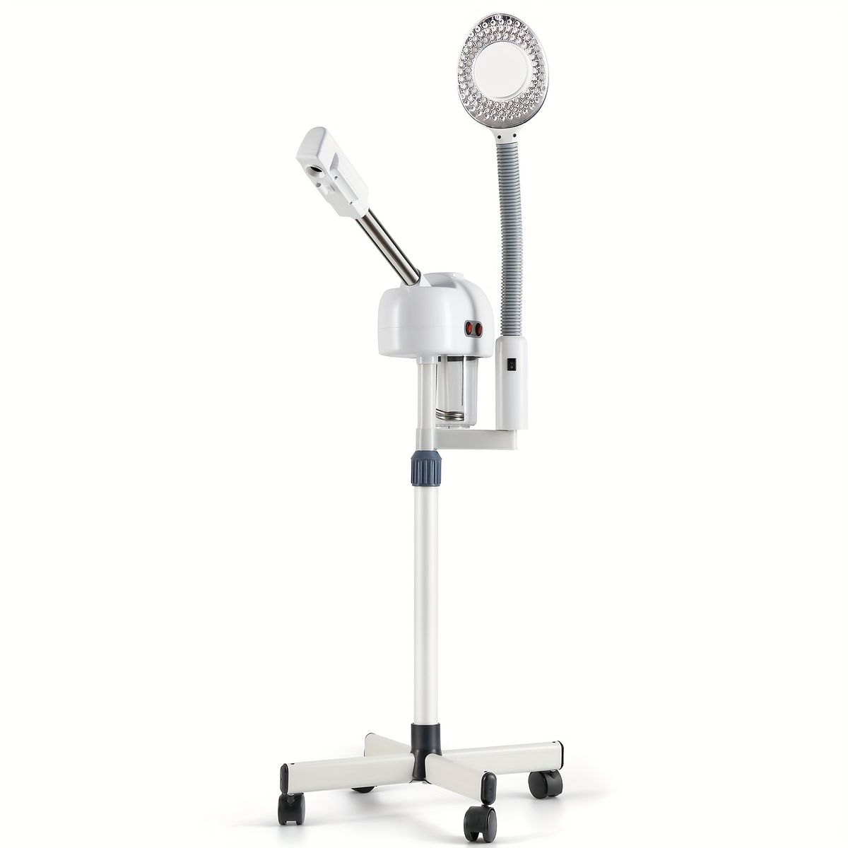 Facial Steamer & 5X Magnifying Lamp Professional Aromatherapy Humidifier For Salon Adjustable Height, With Wheels Sleek_voghion.com