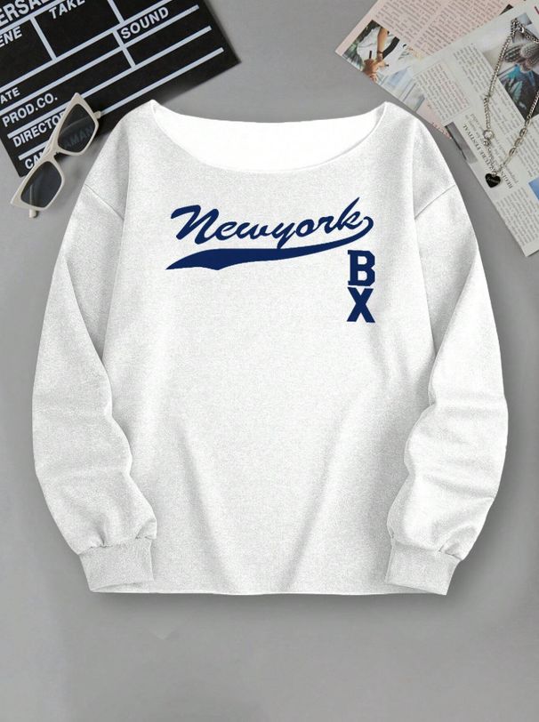 Digital Print Round Neck Long Sleeve Women's T-Shirt - Loose Fit Casual Top For Spring & Summer_voghion.com