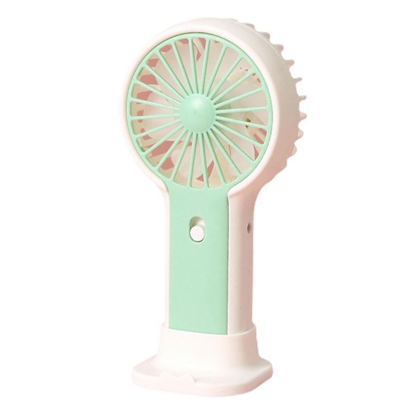 Ruixingst Handheld Fan With Phone Holder Push Button Hands Free Desktop Mini USB Fan Rechargeable Portable Hand Fan Outdoor_voghion.com