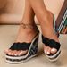 Women's Sexy Platform Slides - 2.5" Wedge Heel & Waterproof Sole (Casual Sandals For Summer)_voghion.com