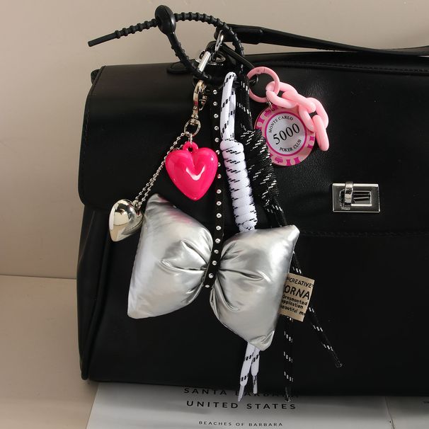 Neuer Ins Style Bow Heart Leder geflochtener Seilchip-Anhänger Miu-Serie All Match High-End-Taschenanhänger_voghion.com