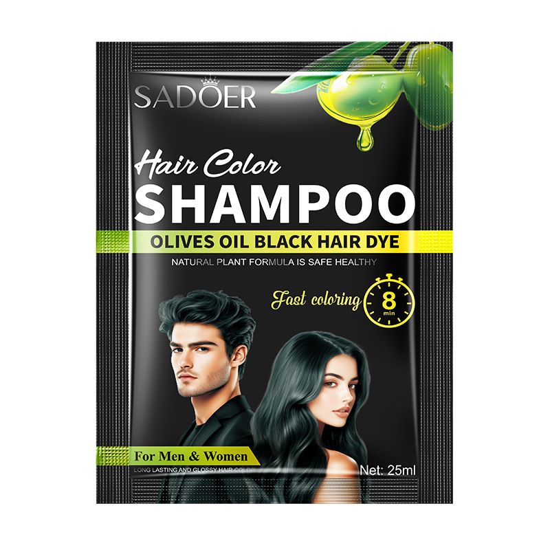 Hair Beauty Agent SADOER Olive Oil Plant Extract Dye 1 Tablet 25ml Men's And Women's Free Bleaching Dye Tablets_voghion.com