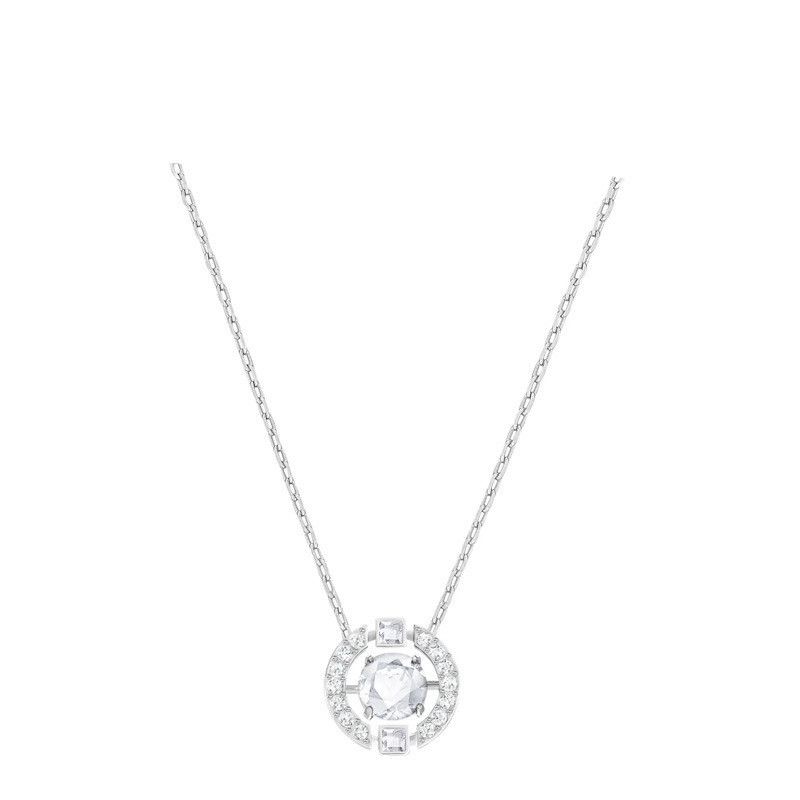 Versione coppia di collane con ciondolo a forma di occhio del diavolo, elemento collana con ciondolo a forma di cigno intelligente e catena a clavicola_voghion.com