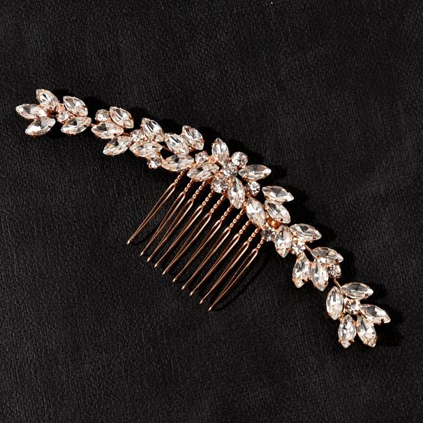 Bijoux pour femmes, fer à chignon pour femme, peigne à cheveux en strass de forme spéciale soudé, coiffure de mariée de style mariage_voghion.com