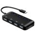4-Port USB/Type-C 3.0 Hub with Individual LED Power Switches Portable Data Hub Compatible Transfer Splitter_voghion.com