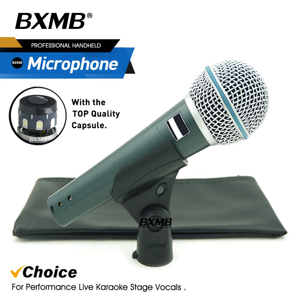 High Quality Metal BETA58A Wired Microphone BETA58 Vocals Professional Handheld Dynamic Mic For Performance Live Karaoke_voghion.com